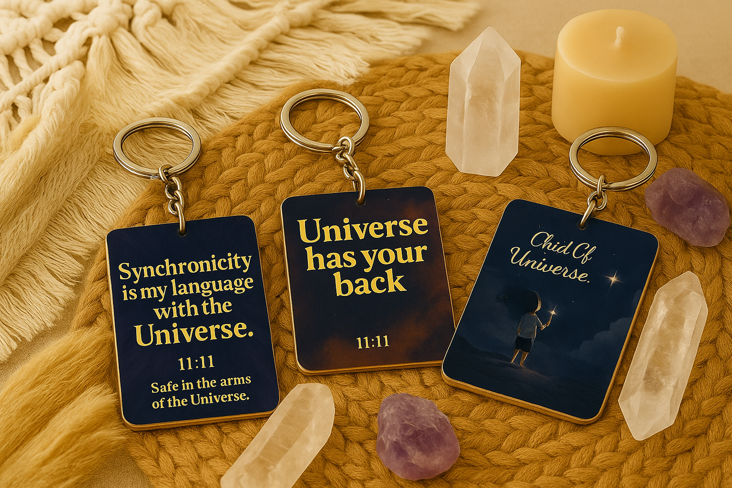 Cosmic Tags™ Trio: The Universal Embrace Collection 11:11