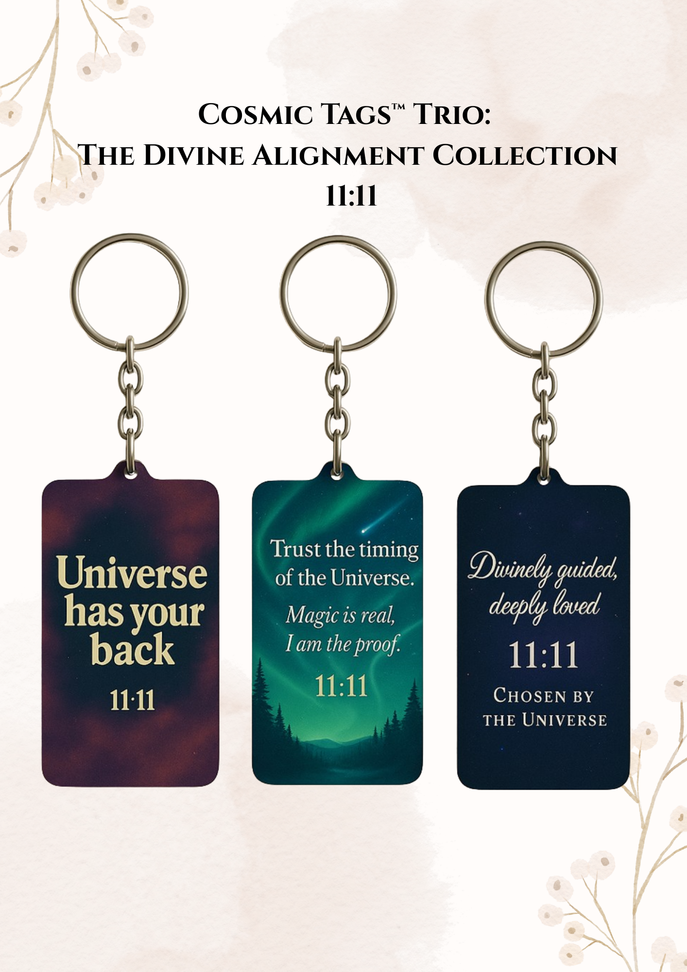 Cosmic Tags™ Trio: The Divine Alignment Collection 11:11